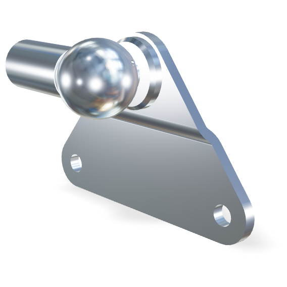 M8 Side bracket with ball – Stainless Steel 304