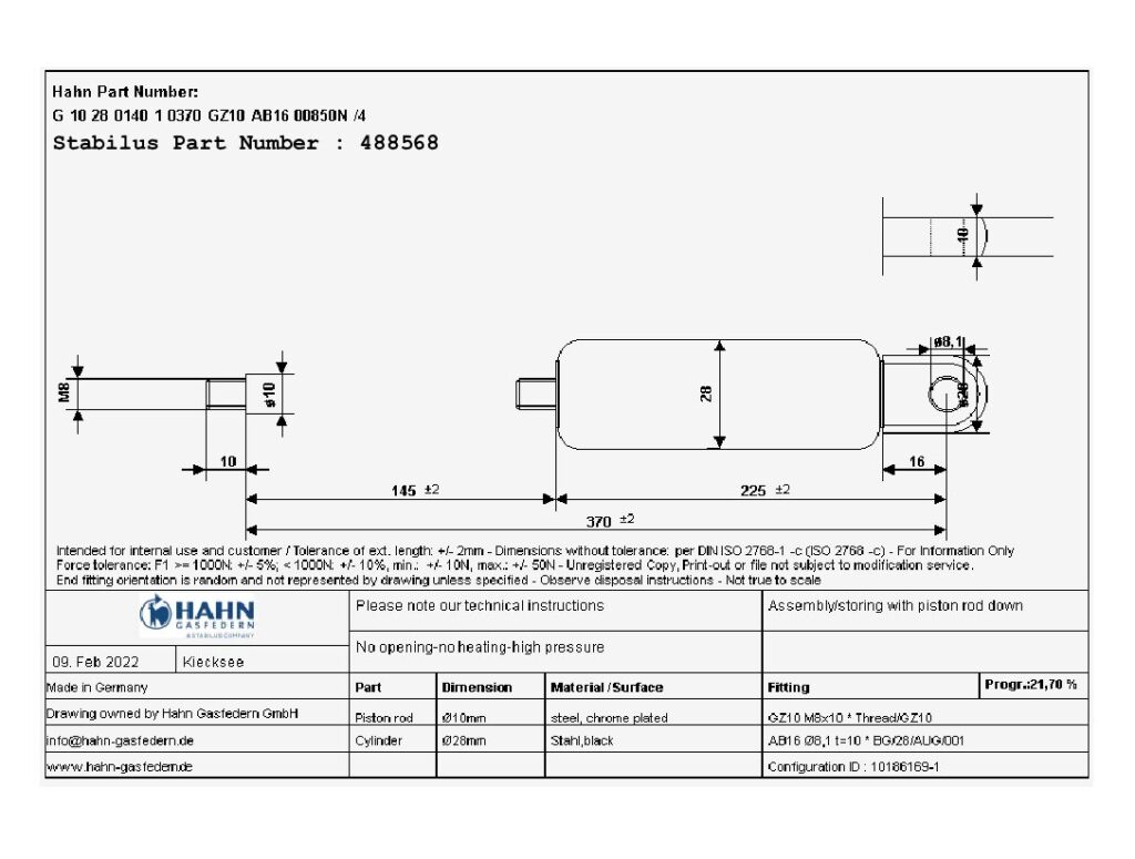 In need of a gas spring cross reference chart? Find your gas spring!