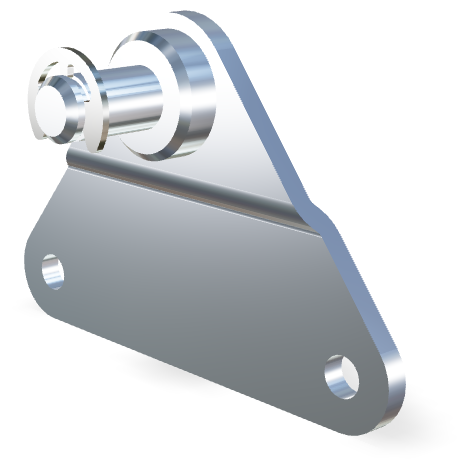 Stainless side bracket (max. 1200N)